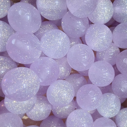 16mm   200pcs Acrylic  Star River Series Resin Shinny Glitter Beads for Pen Chunky  Necklace DIY Jewelry Making