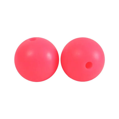 100PCS Custom Wholesale 9mm 12mm 15mm Food Grade BPA Free Baby Chew Teether Silicone DIY Beads for Pen Making Accessories