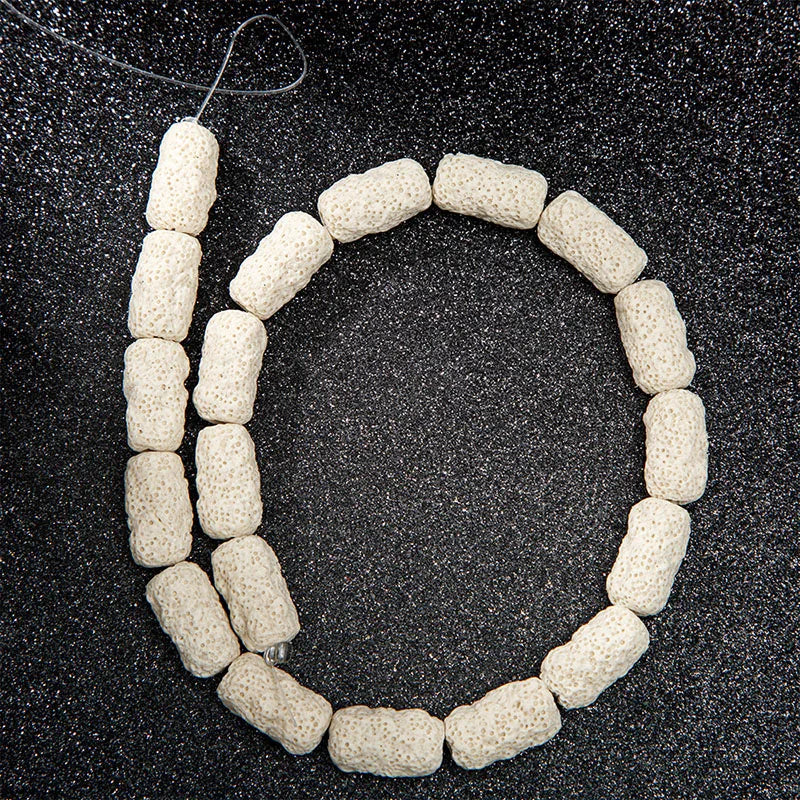 Irregular Nugget Irregular Uneven RoundTube Multi Colors Pink Blue Black Red Volcanic Rock Lava Stone Beads for Jewelry Making