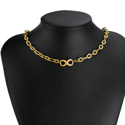 Tiny Infinity Symbol Stainless Steel Real Gold Plated Infinity Charm Pendant for Jewelry Necklace Making Accessories