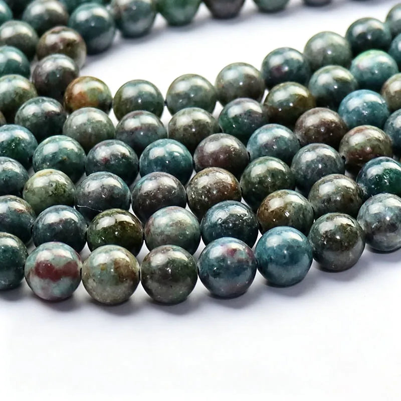 Wholesale New Ruby in Kyanite Beads, Round Red Rubies Sapphire Stones Beads Loose Bead for DIY Jewelry Making 6mm 8mm 10mm