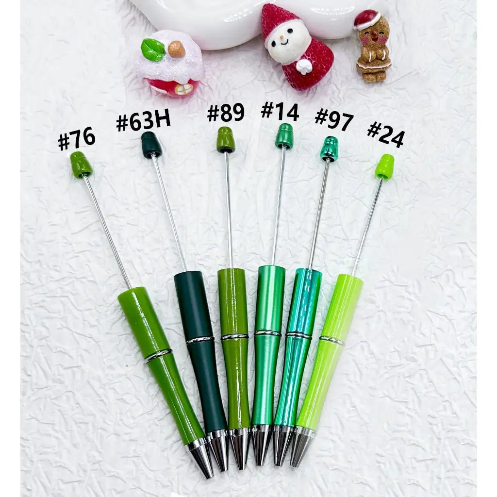 DIY for Christmas Red & Green Ballpoint Pens for Welcome Gifts-Portable Design
