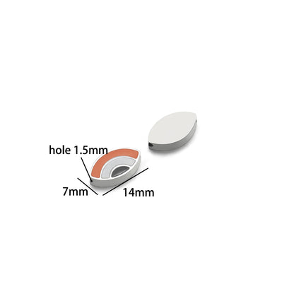 New Trend Stainless Steel Gold Plated Dripping Oil Eyes Enamel Small Fish Charm Pendant for Jewelry Making Wholesale