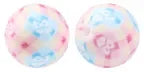 100PCS 15mm Silicone Round Printed Beads 2mm Hole Colorful Pattern Loose Beads for Bracelet Necklace DIY Jewelry Craft Making