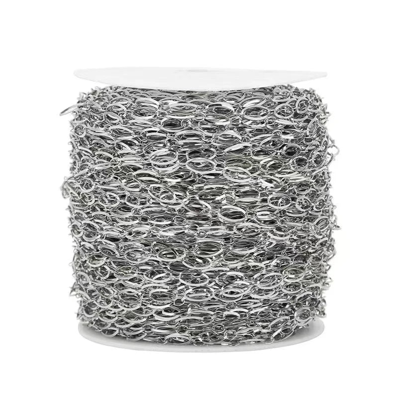 B3192 High Quality Stainless Steel Chain O Chain Rings Gold Necklace Chain for Making