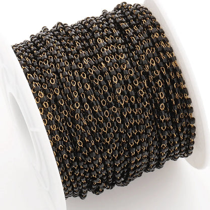 A2591 Hot Selling Miyuki Beads Beaded Necklace Bracelet Chain Stainless Steel Colorful Jewelry Making Chain