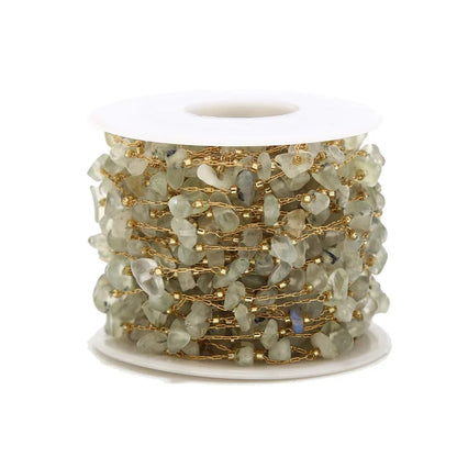 B4760 360L Stainless Steel Chain 18k Gold Chain Waterproof Crystal Stone Chain for Men Jewelry