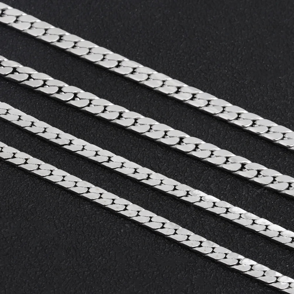 D949 Manufacturer's Jewelry NK Chains Fashion Stainless Steel Men Keel Chain Franco Cuban Chains 3mm 4mm