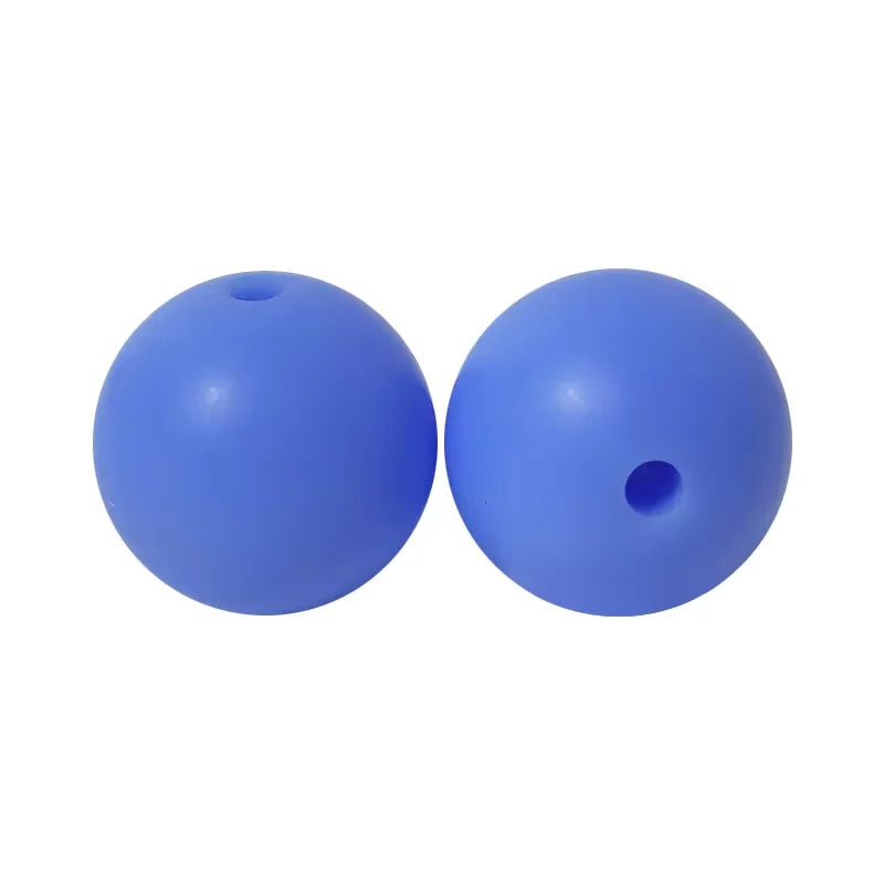 100PCS Custom Wholesale 9mm 12mm 15mm Food Grade BPA Free Baby Chew Teether Silicone DIY Beads for Pen Making Accessories