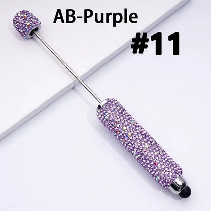Wholesale DIY Beadable Rhinestone Ballpoint Pens Multi-Function Touchscreen Stylus Pens