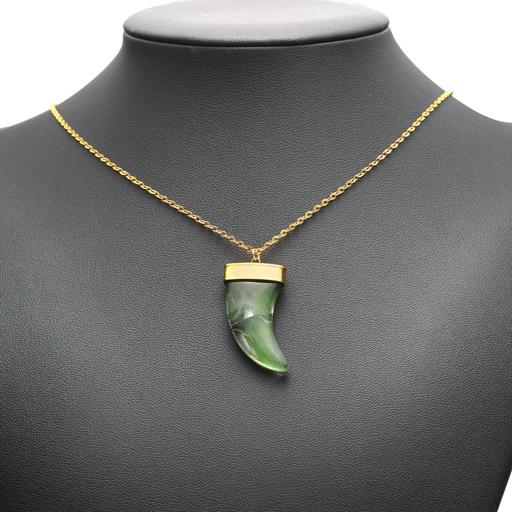 Wholesale Multicolor Glass Crescent Pendants 34 * 18mm - Bulk Horn Charms with Large 1.8mm Single Hole for Craft Supplies