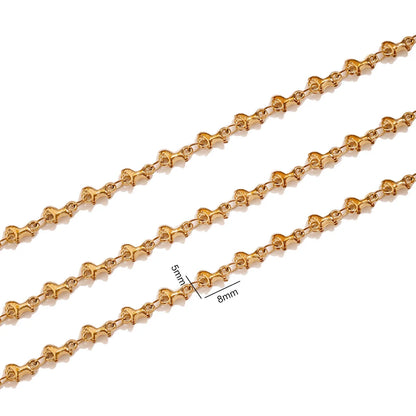 F503 Vintage Grooved Metal Spacer Beads Gold Silver Plated Stainless Steel Pumpkin Beads DIY Jewelry Making Accessories