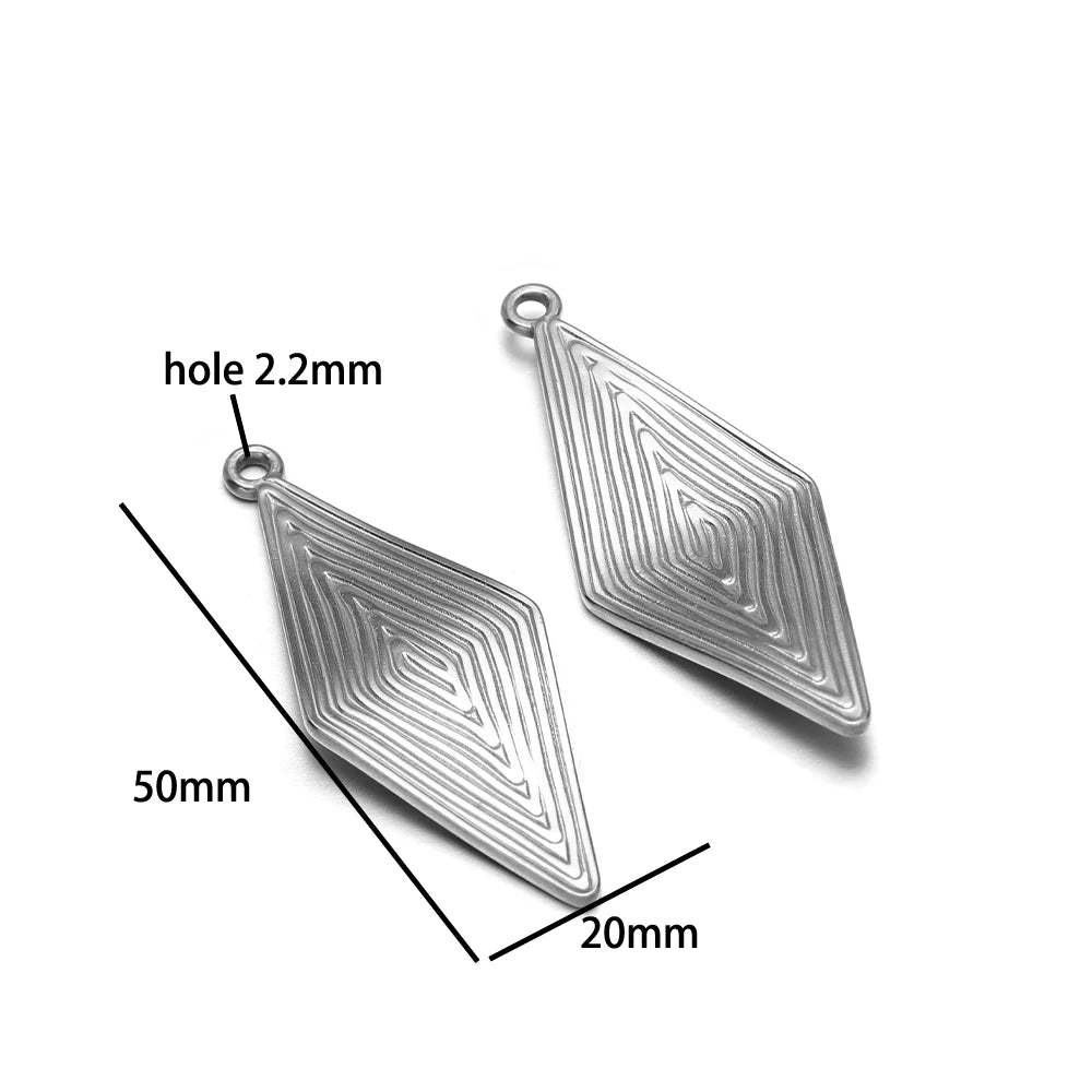 Fashion Trend  18k Gold Plated Stainless Steel Sun Star Heart Conch Charm Pendant for DIY Necklace Jewelry Making Accessories