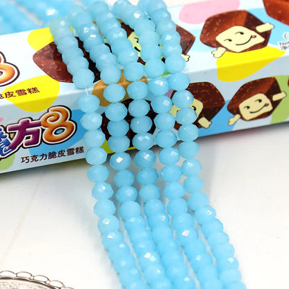 Wholesale Round Crystal 2/3/4/6/8/10/12mm Rondelle Glass Faceted Beads for DIY Jewelry Making