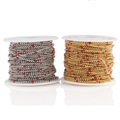 A1725 Fashion Colorful Rosary Beads Beaded Chain Enamel Necklace Bracelet Jewelry Chain Wholesale