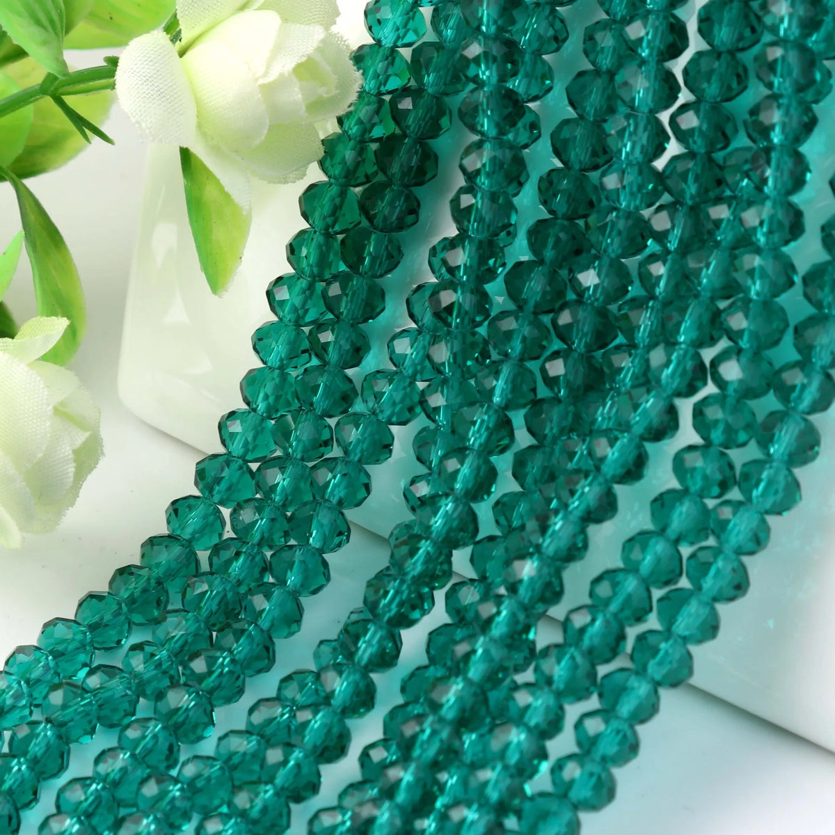 Wholesale Round Crystal 2/3/4/6/8/10/12mm Rondelle Glass Faceted Beads for DIY Jewelry Making