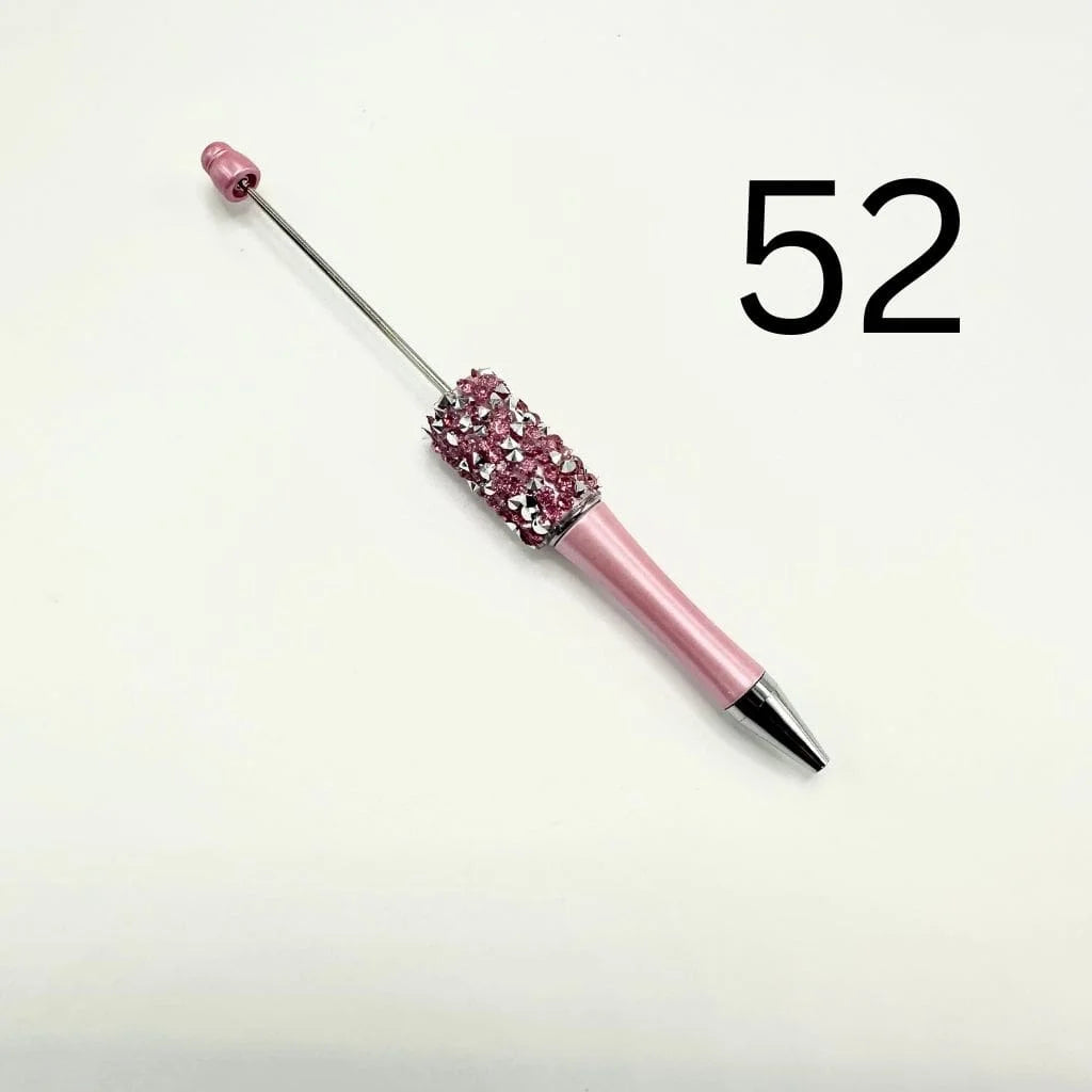 DIY for Plastic Ballpoint Pens Cone Shape Rhinestones Solid Metallic Colors Portable for Office School Gift