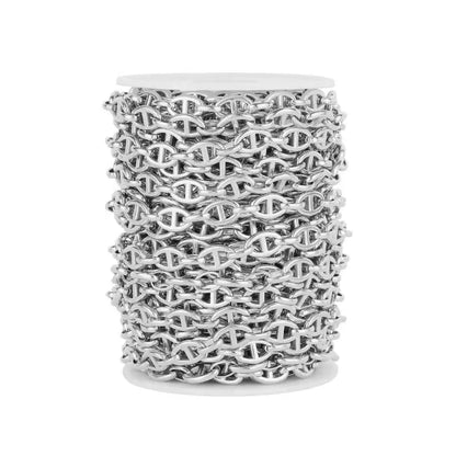 B3656 8MM Stainless Steel Chain Thunk Pig Nose Chain Necklace Bracelet Chain Making Diy