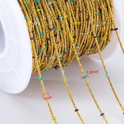 D862 High Quality Stainless Steel Chain Bead Ball Tiny Chain for Necklace Bracelet Permanent Jewelry Diy
