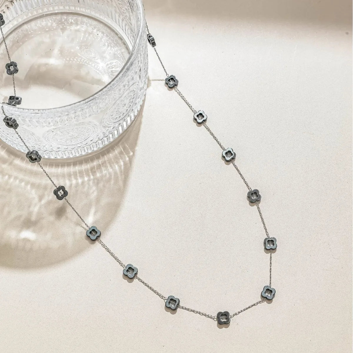 D984 Fashion Stainless Steel Silver Gold Chain Flower Leaf Charm for Necklace Bracelet Permanent Jewelry Diy