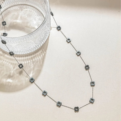 D984 Fashion Stainless Steel Silver Gold Chain Flower Leaf Charm for Necklace Bracelet Permanent Jewelry Diy