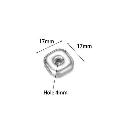Non Tarnish Stainless Steel18k Gold Plated Hollow Star Heart Square Flower Charms Pendant for DIY Jewelry Earring Making