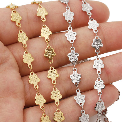 D262 Fashion Stainless Steel Necklace Chain Bulk 18k Gold Plated Bracelet Necklace Making Diy Jewelry