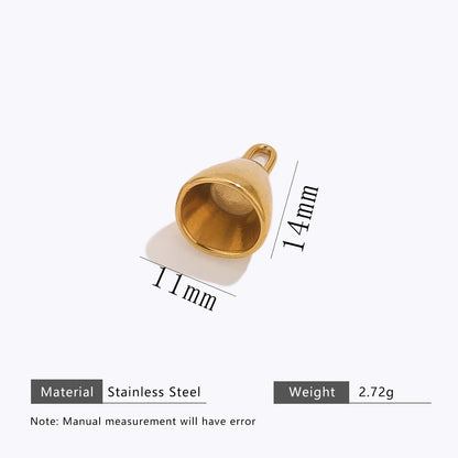 Trendy Stainless Steel 18k Gold Plated Moon Tellurion cat Charms Pendant for DIY Jewelry Necklace Making