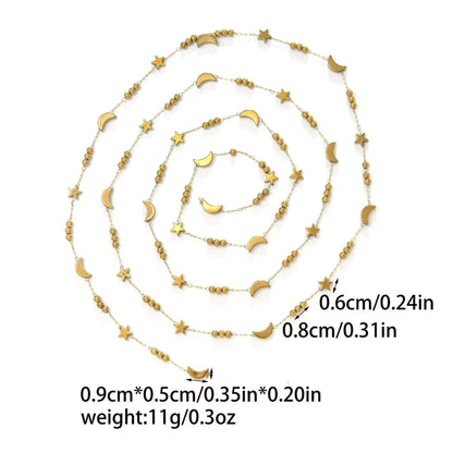 D985 Fashion Star Heart Moon Handmade Stainless Steel Chain Necklace Bracelet Diy Roll Bulk Chain for Jewelry Diy