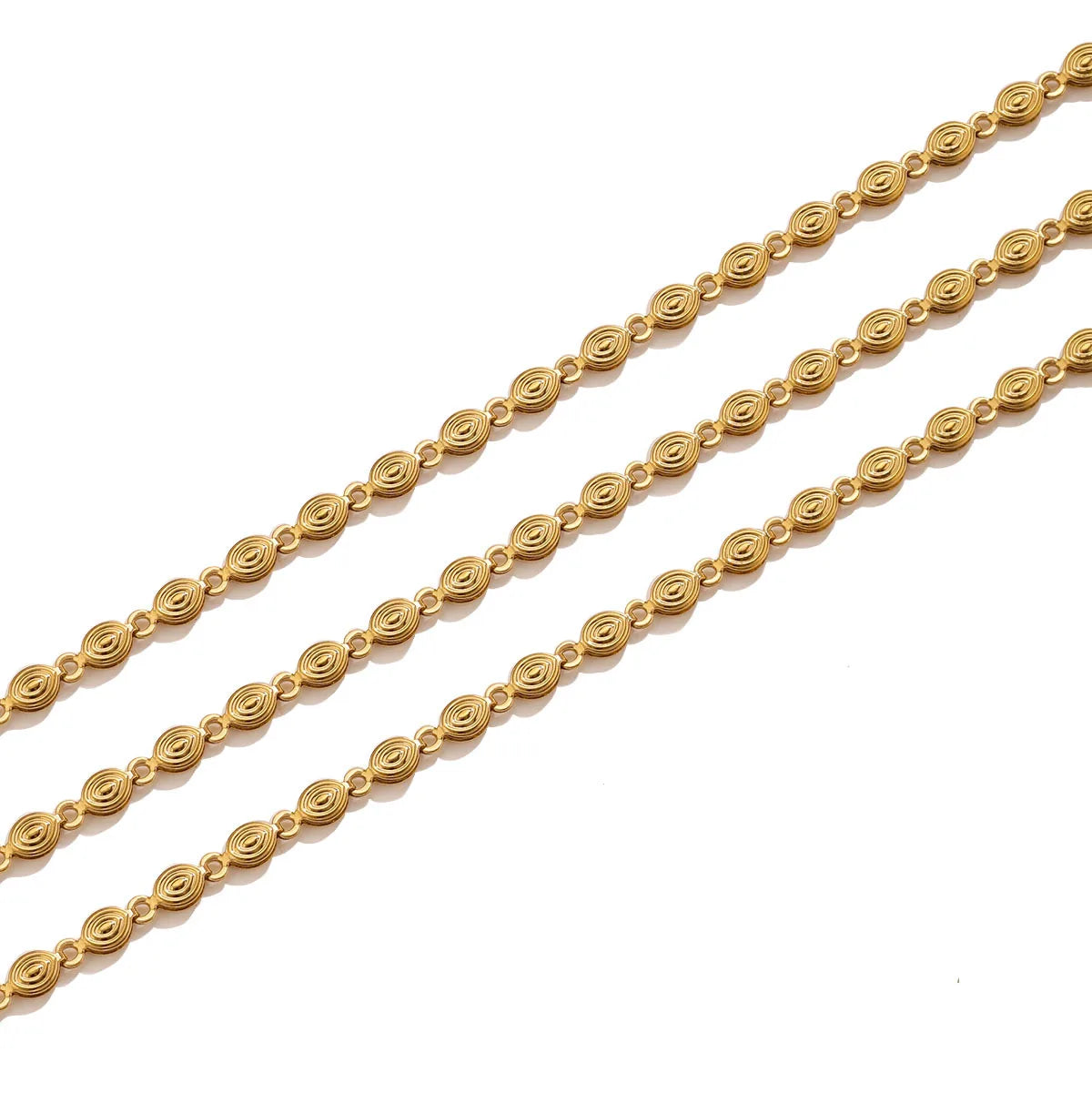 D672 High Quality Nail Shape Stainless Steel Chain Waterproof Bulk Roll Necklace Bracelet Chain Diy Jewelry