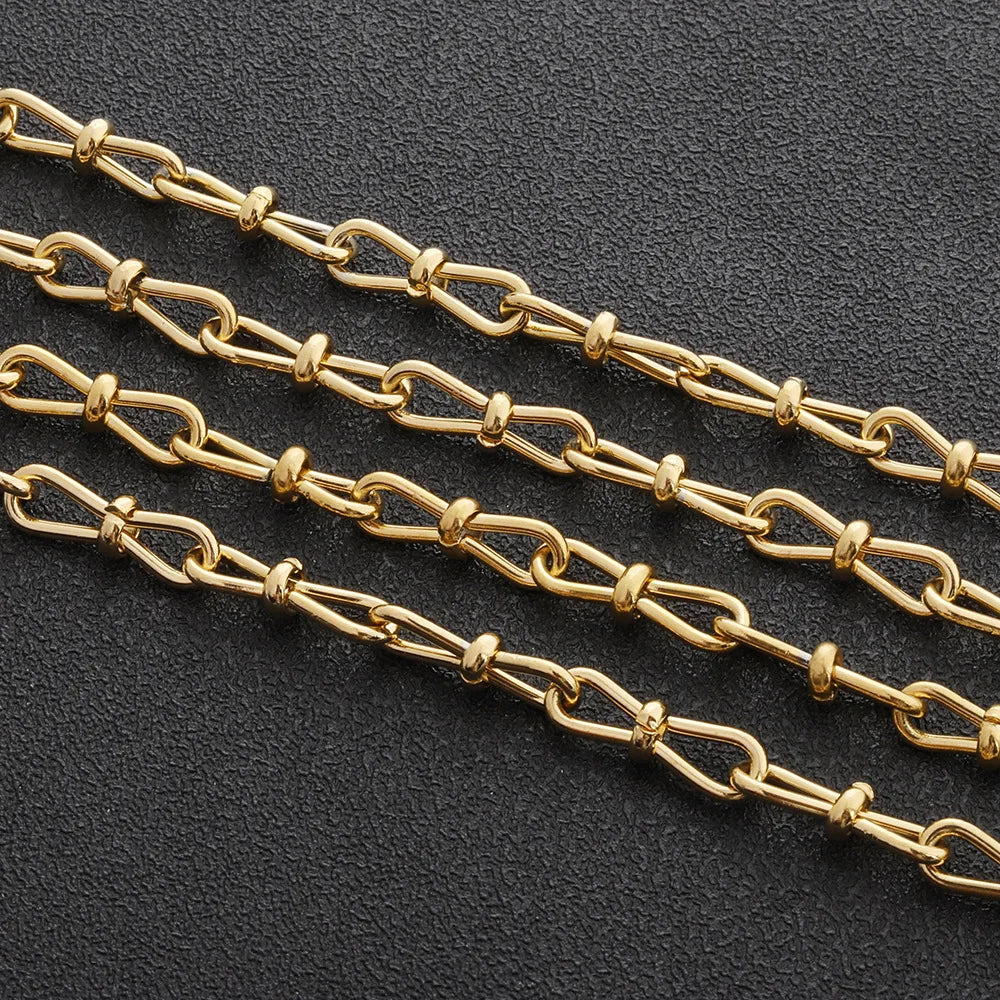 D014 HOT Non Tarnish Stainless Steel Chain Bulk Link Necklace Bracelet Jewelry Making Chain Wholesale