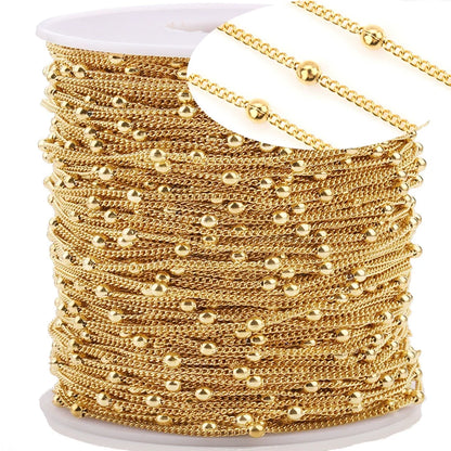 B353 Wholesale Price Chain Hot Selling Cuban Chain Necklace Beaded Chain for Making
