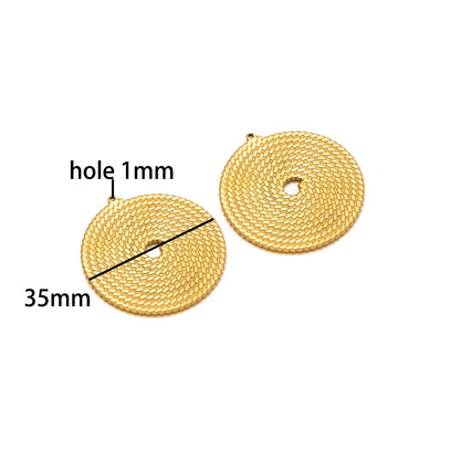 Wholesale Gold Plated Stainless Steel Moon Sun Leaf Cross Heart Charm Pendant for DIY Jewelry Necklace Making
