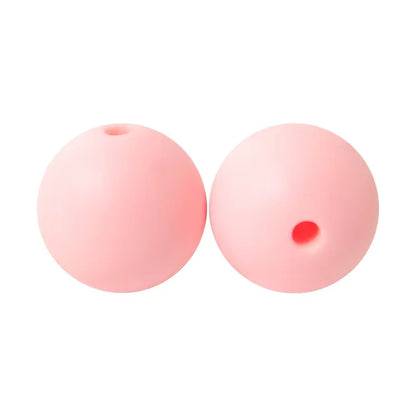 100PCS Custom Wholesale 9mm 12mm 15mm Food Grade BPA Free Baby Chew Teether Silicone DIY Beads for Pen Making Accessories