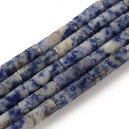 4x13mm Natural Round Tube  Stone Beads Jade Howlite Lapis Lazuli Quartz Tiger Eye Gemstone Bead for DIY Jewelry Making