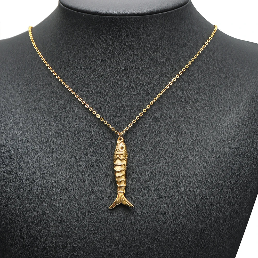 Full Solid 18K Gold Plated Fish Charms Real Weight Koi Carp Pendants for DIY Luxury Jewelry Making Supplies