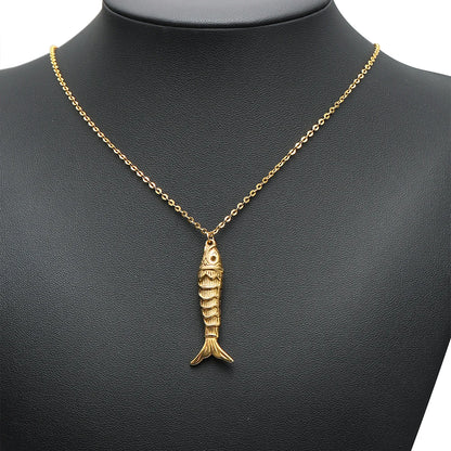 Full Solid 18K Gold Plated Fish Charms Real Weight Koi Carp Pendants for DIY Luxury Jewelry Making Supplies