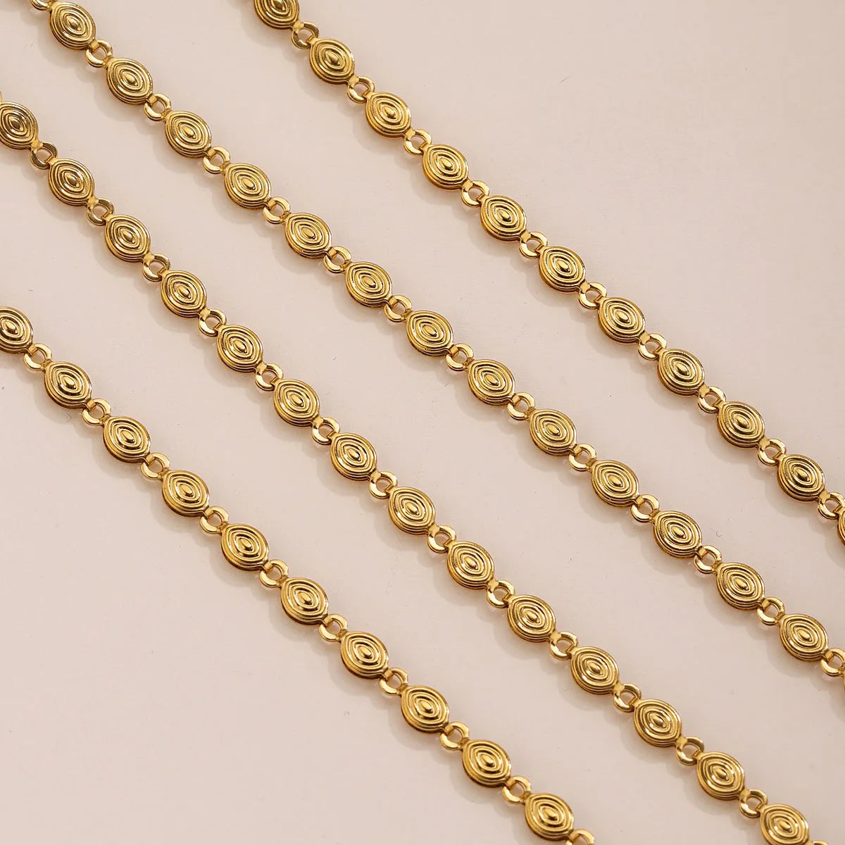 D672 High Quality Nail Shape Stainless Steel Chain Waterproof Bulk Roll Necklace Bracelet Chain Diy Jewelry