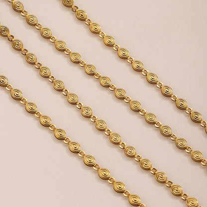 D672 High Quality Nail Shape Stainless Steel Chain Waterproof Bulk Roll Necklace Bracelet Chain Diy Jewelry
