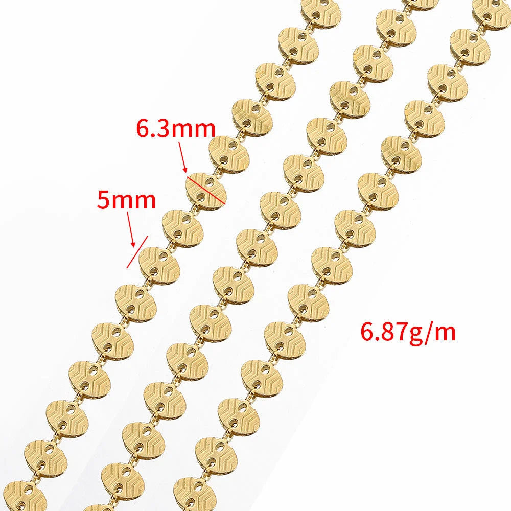 Hot Selling 18k Gold Plated Stainless Steel Chain Round Necklace Bracelet Jewelry Making Chain Diy Findings