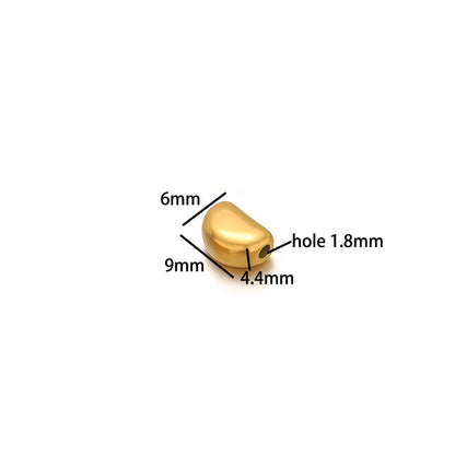 Diy Love Heart Charms Stainless Steel18k Gold Plated Moon Star Through Hole Charms Pendant for DIY Jewelry Necklace Making