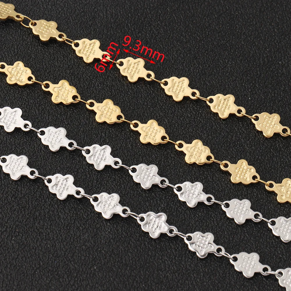 D262 Fashion Stainless Steel Necklace Chain Bulk 18k Gold Plated Bracelet Necklace Making Diy Jewelry