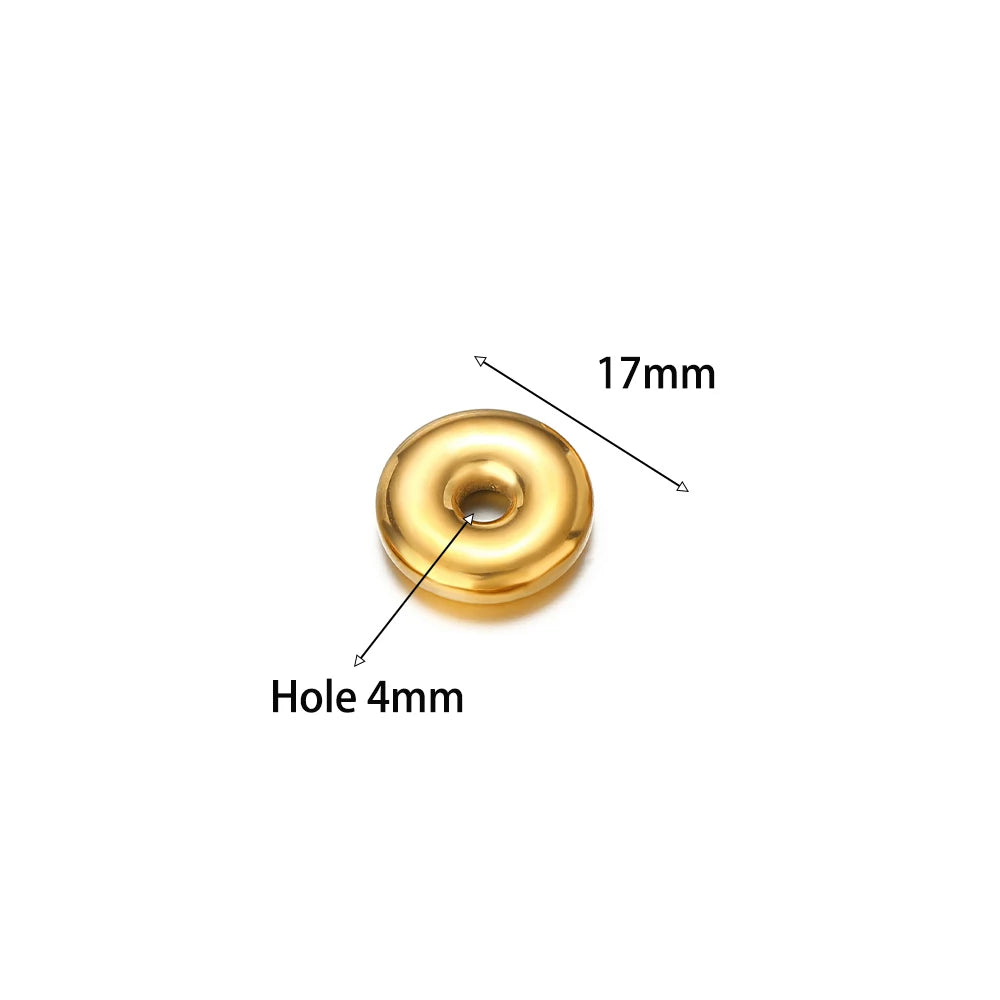 Non Tarnish Stainless Steel18k Gold Plated Hollow Star Heart Square Flower Charms Pendant for DIY Jewelry Earring Making