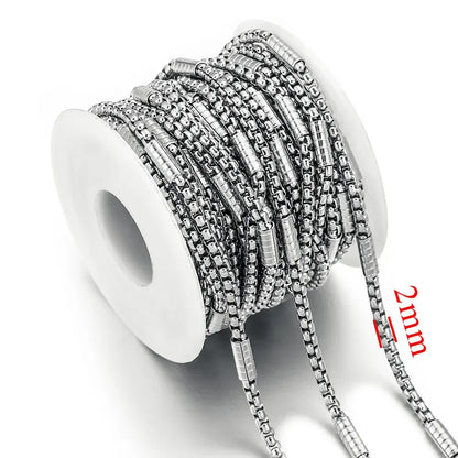 B4288 Hip Hop 3D Charms Stainless Steel DIY Chain Plated Accessory for Jewelry Making Necklace Bracelet Men and Women