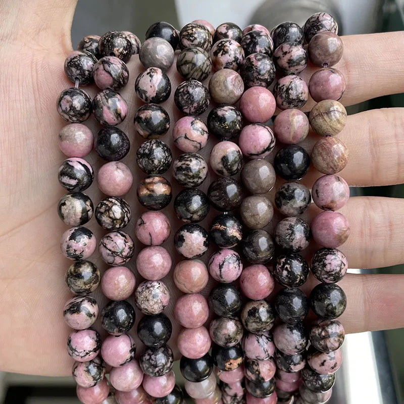 Wholesale Natural Stone Beads Amethyst Citrine Rose Quartz Crystal Gemstone Bead for DIY Jewelry Making 4 6 8 10 12 MM, 38CM