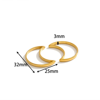 Geometric 18K  Gold Plated Stainless Steel Charm Oval Heart Square Charm Pendant for Jewelry Necklace Earring Making Accessories