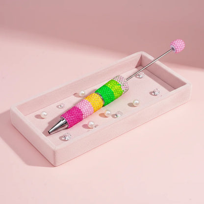 Creative Rainbow Gradient for DIY Heavyweight Handmade Diamond Engraved Durable Promotional Full Diamond for Plastic Pen