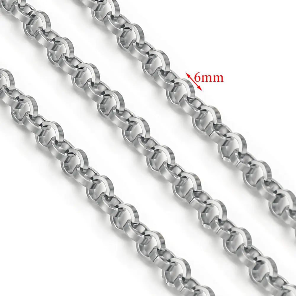 D378 Chunky Twisted Cuban Chain Chocker Gold Silver Black Gun Plated Stainless Steel Snake Rope Chain Jewelry for Men