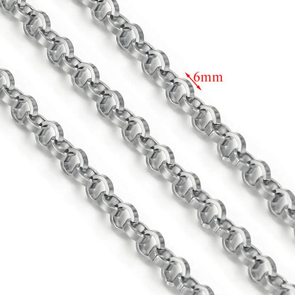D378 Chunky Twisted Cuban Chain Chocker Gold Silver Black Gun Plated Stainless Steel Snake Rope Chain Jewelry for Men