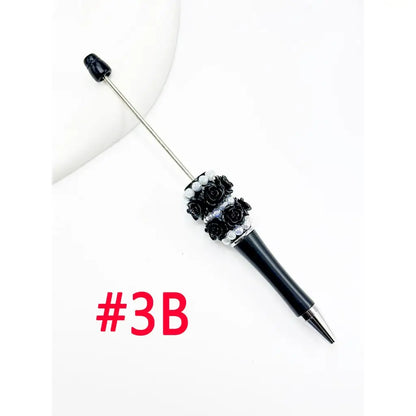 DIY Beadable Pen with Small Flower Pearl Solid & Ombre Colors for Party Favors Bulk